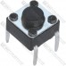 Тактова кнопка KFC-A06T-4.3, OFF-(ON), 4pin, 6х6х4.3мм