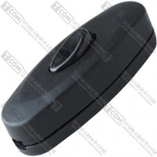 Переключатель шнуровой Daier 8S.304, ON-OFF, 2A 250V/3A 125V, чёрный