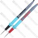 Шнуры мультиметра с тонкими щупами, 20А, 4мм, силиконовый кабель 20AWG (пара)