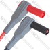 Шнуры мультиметра с тонкими щупами, 20А, 4мм, силиконовый кабель 20AWG (пара)