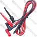 Шнур мультиметра банан-щуп крючок, силиконовый кабель 16AWG, 1м  (пара)