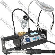 Паяльная станция YIHUA 927-IV, 18W (max:130W), 90-480°C, 220V +лупа + третья рука