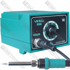 Контактная паяльная станция YIHUA 936, 40W, 200-480°C, зелёная
