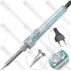 Паяльник 907H с терморегулятором, 100W, 300-600°C, прозрачный