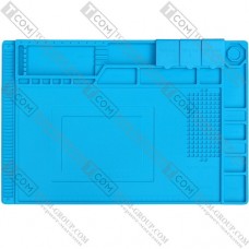 Килимок для паяння Mechanic V51, 450х300мм, силіконовий термостійкий, синій