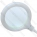 Лупа-лампа ZD-127 настольная+прищепка, LED подсв. (2W), 3D+12D, Ø100мм, USB 5V, стекло