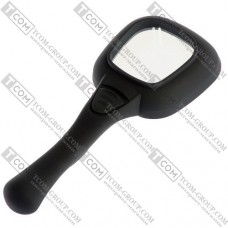 Лупа ручная MG600558 круглая с LED и UV подсветкой, 3X, диам-65мм