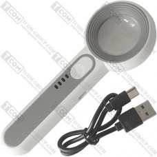 Лупа ручная NO.3710C с подсветкой, 11X диам.-37мм, (3.7V 650mAh)