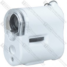 Мини микроскоп NO.9592-1 с прищепкой, 60X, подсветка + UV (3LR43)