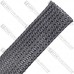 Оплётка кабельная WOER PET-12 (3/0,25*40), 8-20мм, чёрная, 100м
