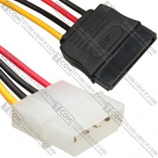 Кабель для видеокарт (SATA - PCI-E (Molex)), 15см