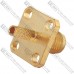 Гнездо SMA фланец обжимное под кабель RG-174, латунь