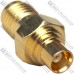 Переходник гнездо SMA - гнездо MCX, латунь, gold