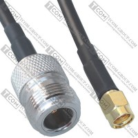 Пигтейл штекер SMA (Male) - гнездо N (Female), 20см
