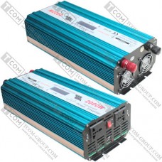Інвертор з чистою сінусоїдою 12V в 220V, HPA-2000W без зарядки + LCD дисплей