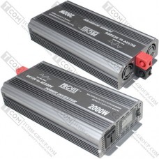 Інвертор з чистою сінусоїдою 12V в 220V ProFix-2000W (макс.4000W) без зарядки + LCD дисплей