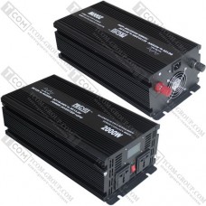 Инвертор с чистой синусоидой 12V в 220V ProFix 2000W (макс.4000W) с зарядкой + UPS, LCD дисплей
