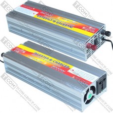 Инвертор 12V в 220V SUA-2000C с зарядкой 20А + USB