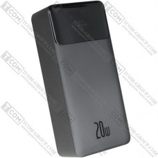 Повербанк Baseus Bipow, 30000 mAh, 20W, чёрный