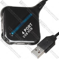 USB HUB на 4 порта USB 2.0, с подсветкой (в блистере)