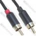 Шнур mini штекер 3,5стерео - 2 штекера RCA, gold, 1м
