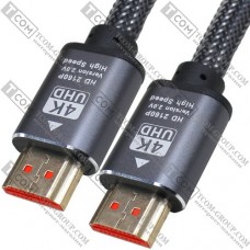 Шнур HDMI TCOM, штекер - штекер, version 2.0, gold, 10метров, в блистере