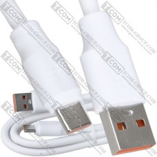 Шнур штекер USB А - штекер USB type C, 120W, 6A, диам.-6мм, 1м