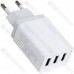 Мережевий зарядний пристрій на 3 гнізда USB, 5V~3A, 9V~2A, 12V~1.67A, білий Мережевий зарядний пристрій на 3 гнізда USB, 5V~3A, 9V~2A, 12V~1.67A, білий