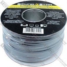 Кабель микрофонный Sound Srar 2 жилы, 25×0.12мм, Cu, Ø6мм, серый, на катушке, 100м