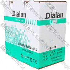 Кабель UTP Cat.5e Dialan 4x2 CU (100МГц), диам.-5,3 мм, 305м