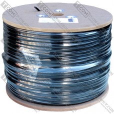 Кабель UTP (PEM) Cat.5e EUROSAT 4x2x(0,51CCA), наружный с тросом, 305м катушка