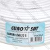 Экранированный сигнальный кабель 12×0,22 ССА EUROSAT, белый, 100м