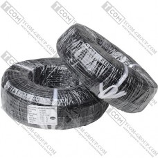 Провод силиконовый 1 жила 9AWG (6,0мм.кв.) TinCU, чёрный, 100м