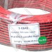 Провод силиконовый 2 жилы 16AWG (2х1,3мм.кв.) TinCU, красно-чёрный, 100м