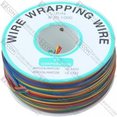 Провод монтажный 1 жила 30AWG, 8 цветов на катушке, 265м