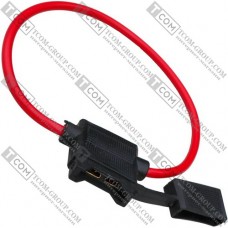 Держатель автопредохранителя TCOM, чёрный, с кабелем 12AWG