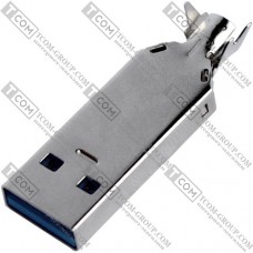 Штекер USB 3.0 тип A розбірний, під шнур, без корпусу