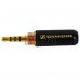Штекер 2.5мм 4C Sennheiser, металлический корпус, чёрный