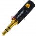 Штекер 3.5мм стерео, Shure, металлический корпус, чёрный