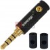 Штекер 3.5мм 4C, SHURE, металевий корпус, чорний