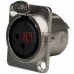 Гнездо CANON (XLR) 3pin, монтажное