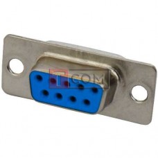 Гнездо DB-9pin TCOM монтажное, под пайку