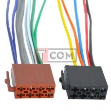 Разъём автомагнитолы ISO гнездо TCOM, с кабелем 0.2 м, 2шт