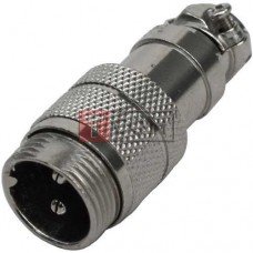 Разъём MIC 342, "штекер", под кабель, 2pin, Ø16мм