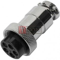 Разъём MIC 325, гнездо, под кабель, 5pin, Ø16мм