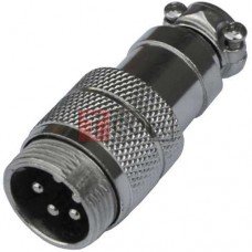Разъём MIC 345, TCOM, штекер, под кабель, 5pin, Ø16мм