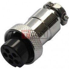 Разъём MIC 326, гнездо, под кабель, 6pin, Ø16мм