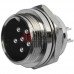 Разъём MIC 336, TCOM, штекер, монтажный, 6pin, Ø16мм