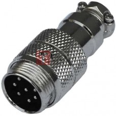 Разъём MIC 347, TCOM, штекер, под кабель, 7pin, Ø16мм