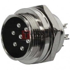 Роз'єм MIC 337, штекер, монтажний, 7pin, 16мм